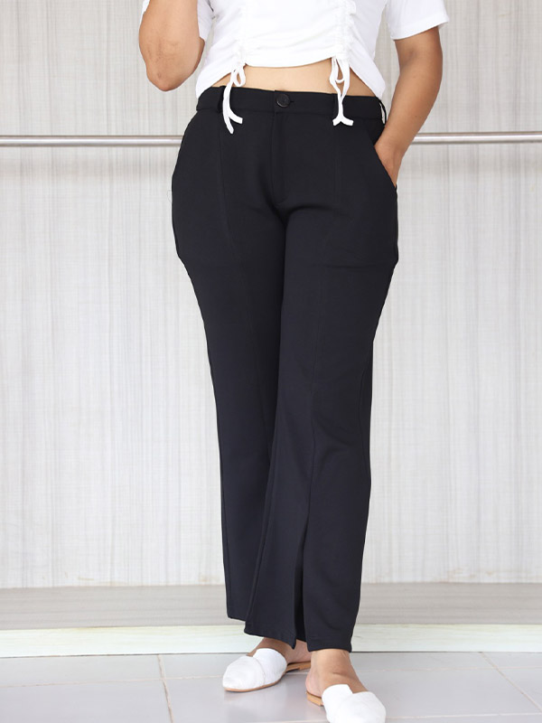 Slit Cut Formal Pant Buy Slit Cut Formal Pant at Best Price in Plus